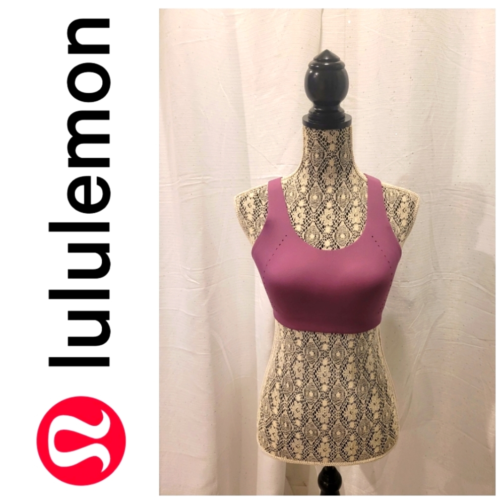Lululemon Air Support Bra size 34C, Color Vintage Plum Vivid High Support.
